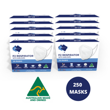 Load image into Gallery viewer, Australian Made 4-Layer Face Mask with Earloops - 250 Pack